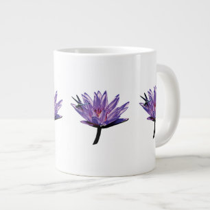 Libelle auf der Lila Wasserlilie Jumbo-Tasse