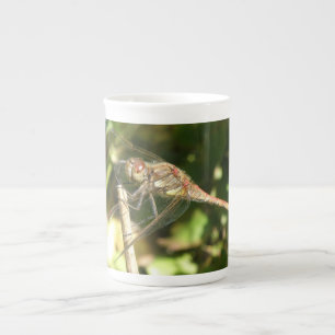 Libelle auf einem Zweig Becher Prozellantasse