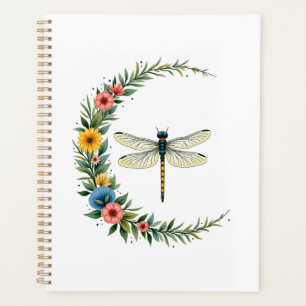 Libelle Boho Mondsichel Friedenszeichen Hippie Lib Planer