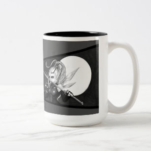Libelle Deathmoon Kaffee-Tasse Zweifarbige Tasse