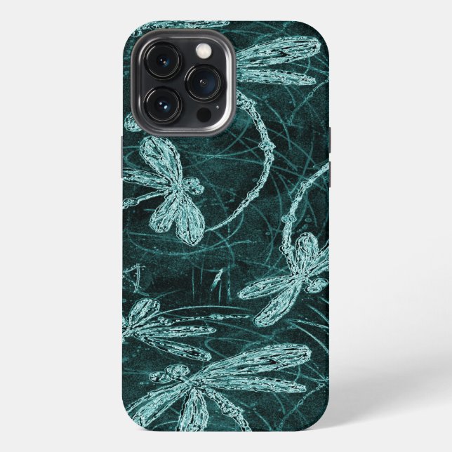 Libelle Disco Mitternachtsblau iPhone 13 Pro Max Hülle (Rückseite)