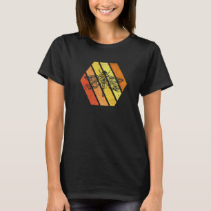 Libelle Farbige Mandala Vintage Retro Sonnenunterg T-Shirt