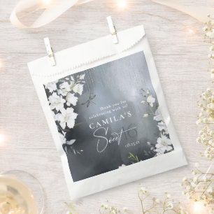 Libelle Floral Sweet 16 Dankeschön Blau ID1310 Geschenktütchen