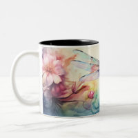Libelle in Blume