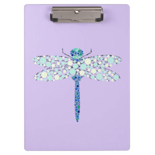 Libelle in Punkten Klemmbrett