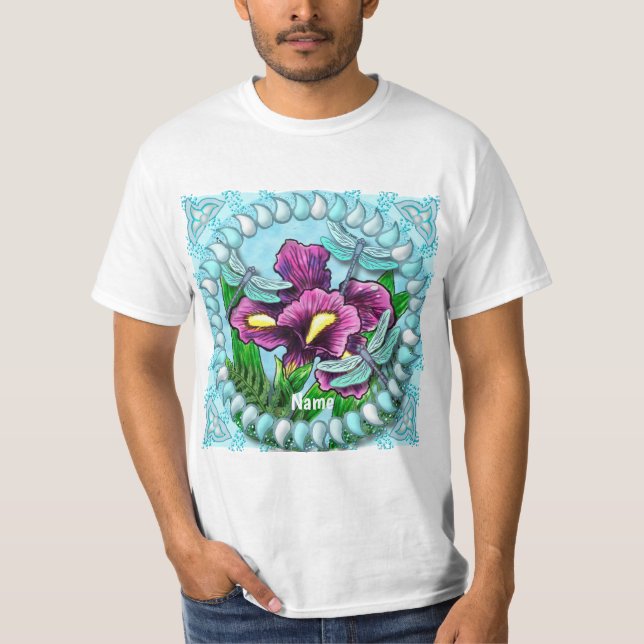 Libelle Iris  T-Shirt (Vorderseite)