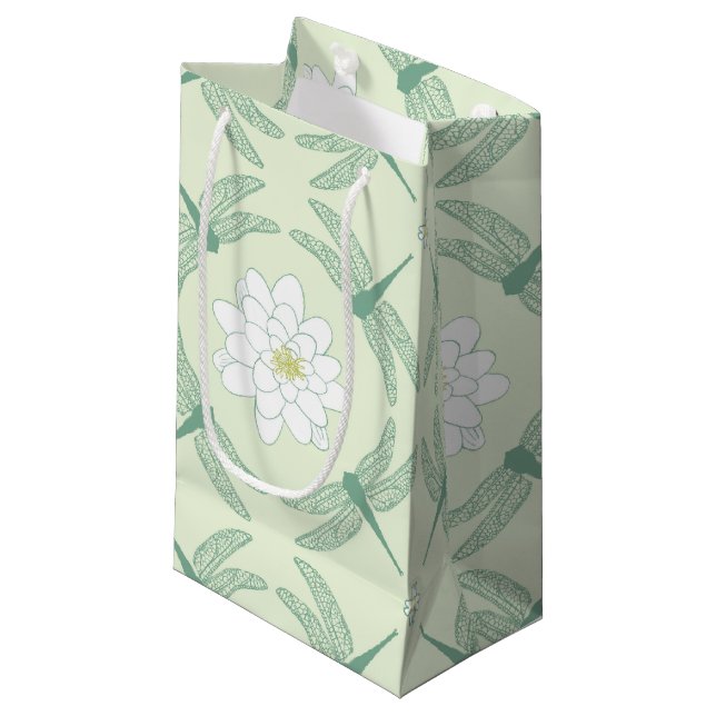 Libelle Kleine Geschenktüte (Vorderseite Schrägansicht)