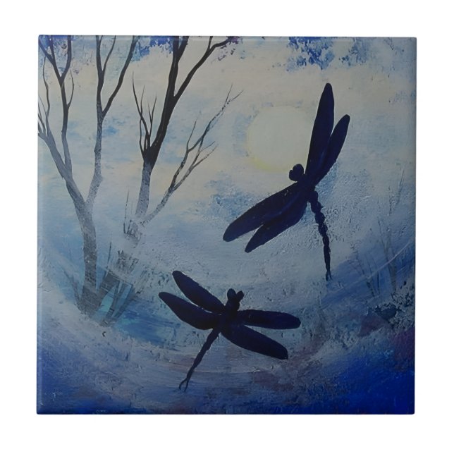 Libelle-Luxusfliesen Fliese (Vorderseite)