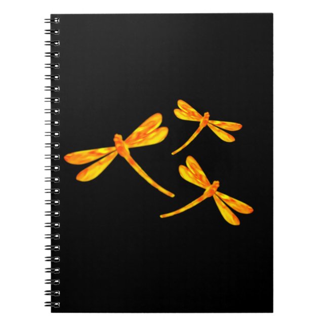 Libelle Notizbuch - Feuer Notizblock (Vorderseite)