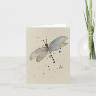 Libelle Pastell Karte