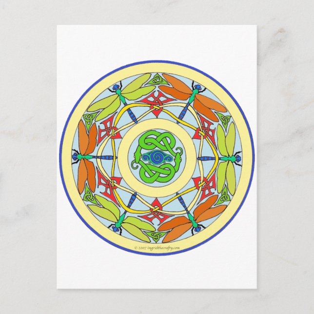 Libelle Postkarte (Vorderseite)