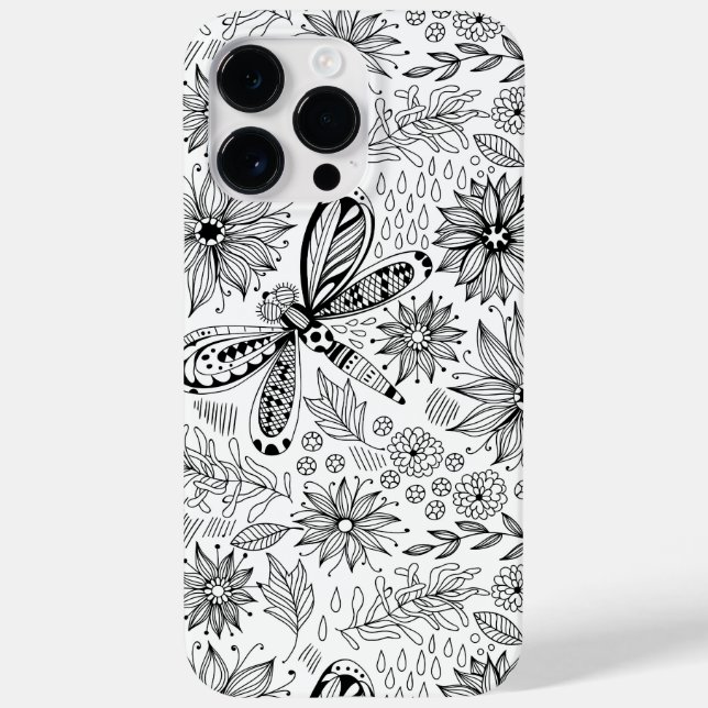 Libelle und Blume-Doodle title_seo2 (Rückseite)