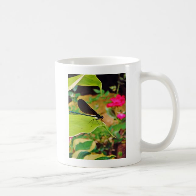 Libelle und Rose Kaffeetasse (Rechts)
