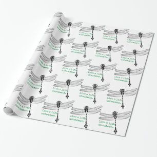 Libelle 'Ungewöhnliches Leben' Geschenkpapier