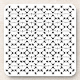 Libelle - Untersetzer aus weißem Kunststoff - Set 