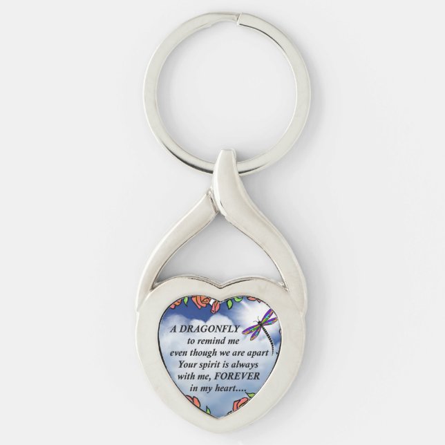 Libelle vom Himmel Schlüsselanhänger (Vorderseite)