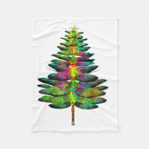 Libelle Weihnachtsbaum Libelle Xmas Fleecedecke