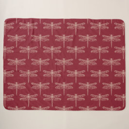 Libellen auf Brick Red Sherpadecke