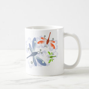 Libellen-Blume Kaffeetasse