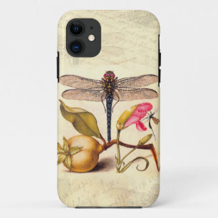 Libellen-Botanische-Natur-Wildlife-Hoefnagel-Kunst iPhone 11 Hülle