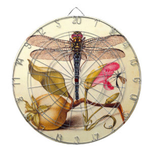 Libellen-Botanische-Natur-Wildlife-Hoefnagel-Kunst Dartscheibe