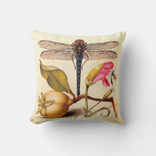 Libellen-Botanische-Natur-Wildlife-Hoefnagel-Kunst Kissen