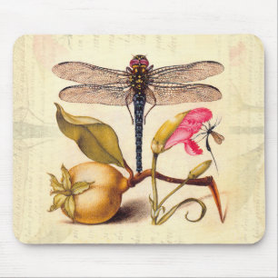 Libellen-Botanische-Natur-Wildlife-Hoefnagel-Kunst Mousepad