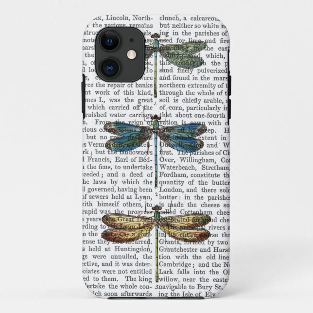 Libellen-Druck 2 Case-Mate iPhone Hülle (Rückseite)