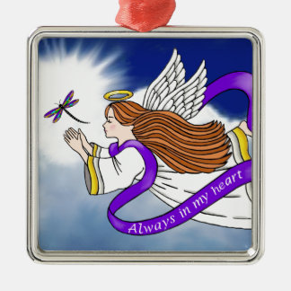 Libellen-Engel Silbernes Ornament