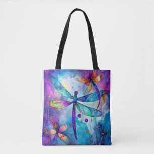 Libellen-Garten-Blues 1 Tasche