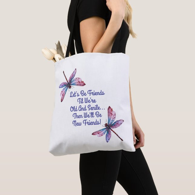 Libellen-Geschenk Lasst uns Freunde sein, alte sen Tasche (Von Nahem)