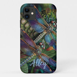 Libellen in einem farbenfrohen Garten mit Namen Case-Mate iPhone Hülle