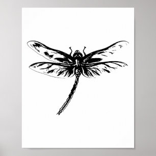 Libellen-Insekt-Motiv Bunte Flügel Insekten ziehen Poster
