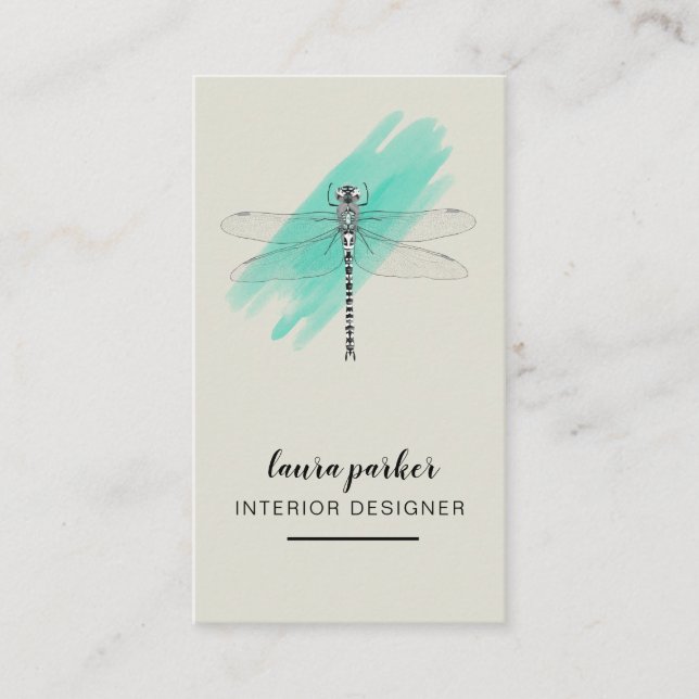 Libellen-kreative Designer-Natur-Beratung Visitenkarte (Vorderseite)