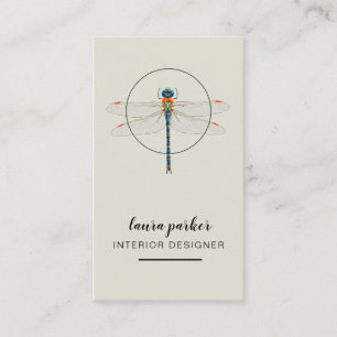 Libellen-kreatives Designer-Natur-Rosa Visitenkarte