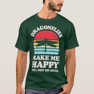Libellen machen mich glücklich, wenn ich ein Sonne T-Shirt