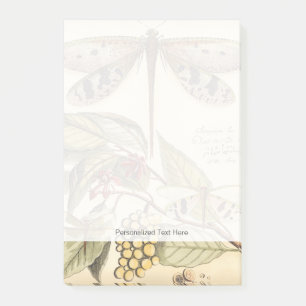 Libellen mit Blätter und Obst Post-it Klebezettel