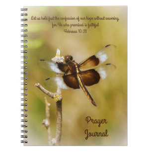 Libellen-Natur-Bibel-Vers-Journal Notizblock