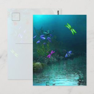 Libellen Postkarte
