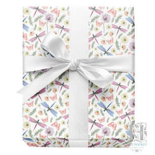 Libellen & Schmetterlinge Geschenkpapier