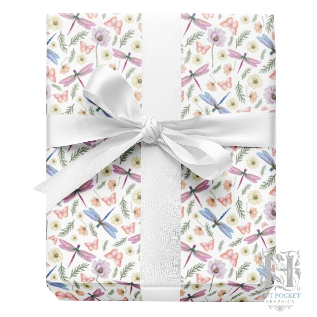 Libellen & Schmetterlinge Geschenkpapier (Von Creator hochgeladen)