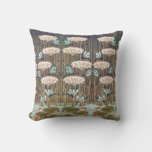 Libellen Seerosen Sumpf Jugendstil Kissen