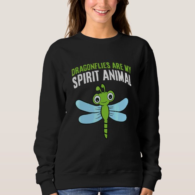 Libellen sind mein Seelentier  Libelle Sweatshirt (Vorderseite)