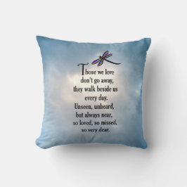 Libellen-"so geliebtes" Gedicht Kissen