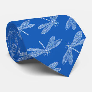 Libellen Sommer Blues Naturliebhaber Custom-Farbe Krawatte