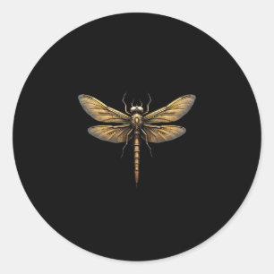 Libellen-Tier-Kunst-Grafik Libelle (2) Runder Aufkleber