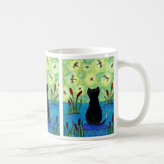 Libellen-Träumer-Tasse Kaffeetasse (Rechts)