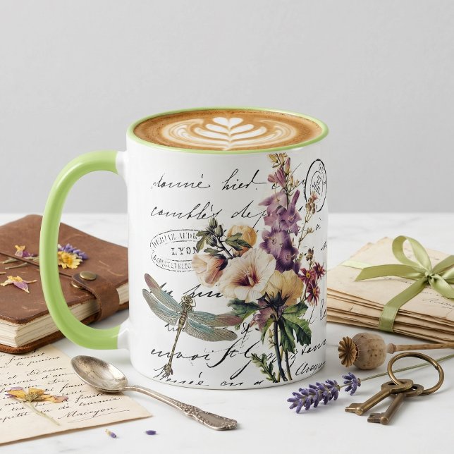 Libellen und Blume Tasse (Von Creator hochgeladen)