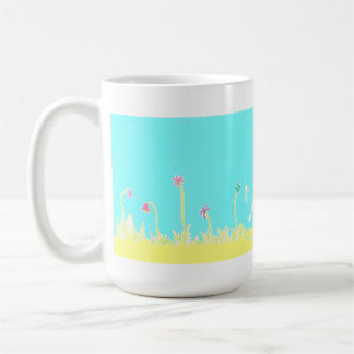 Libellen und Blumen-Kaffee-Tasse Kaffeetasse