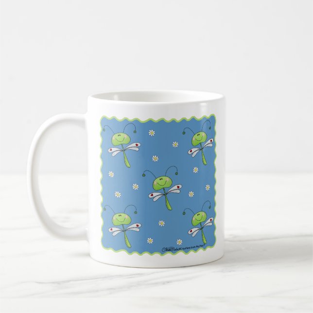 Libellen und Daisies Kaffeetasse (Links)